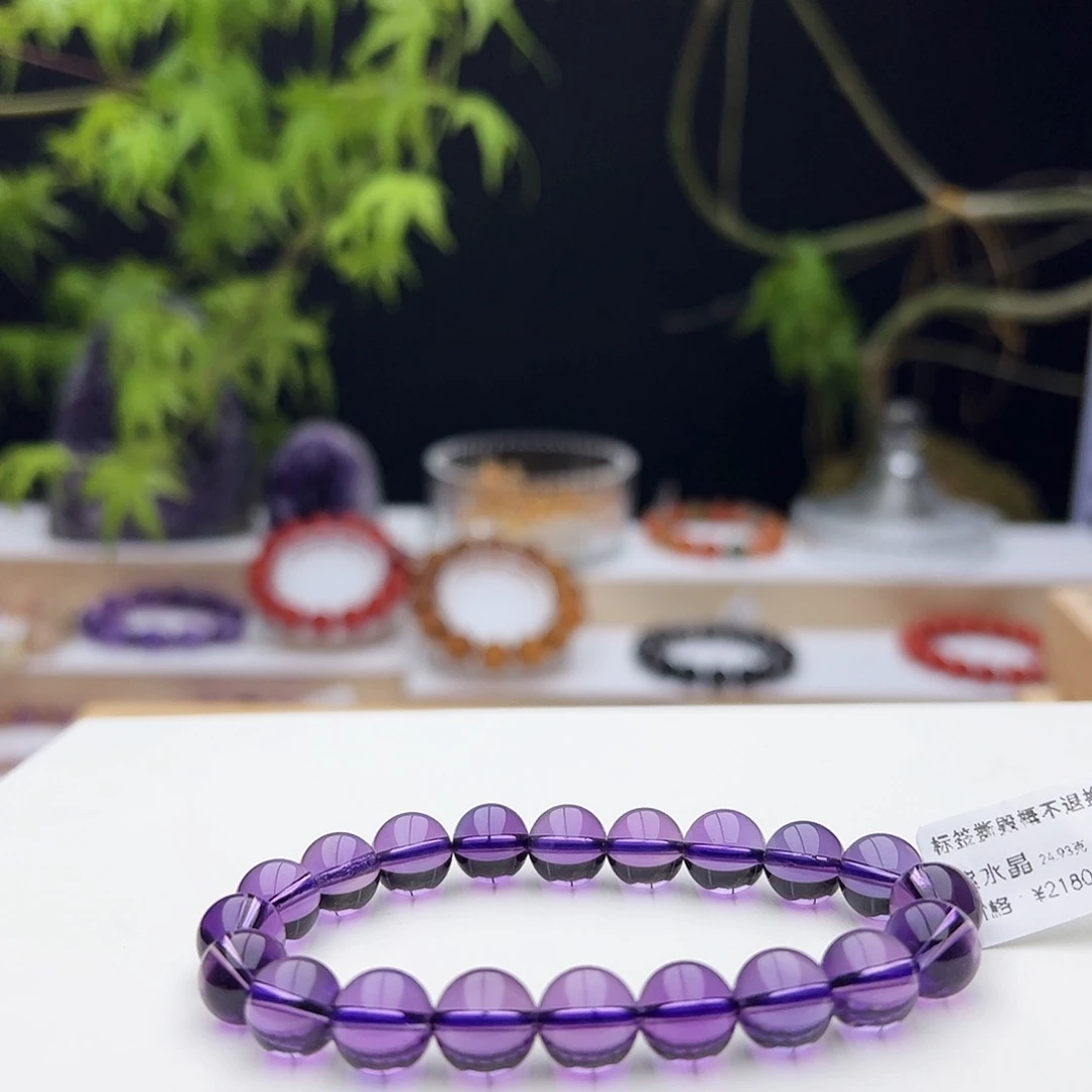 水晶手链未镶嵌紫水晶9.8mm24.93