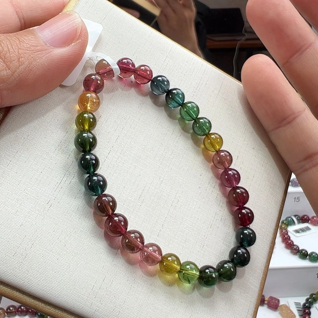 碧玺未镶嵌手串6.3mmmmmmmmm