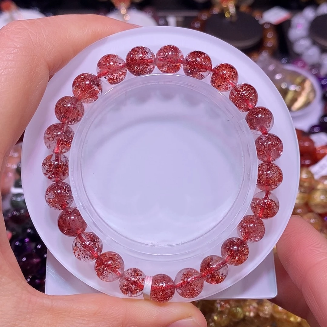 未镶嵌手链水晶金草莓8