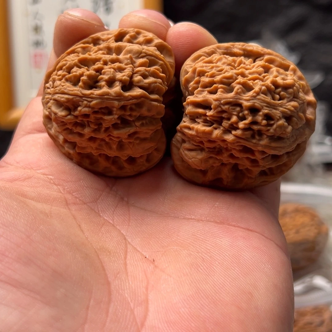 青***饭把件文玩核桃南疆43.5微修