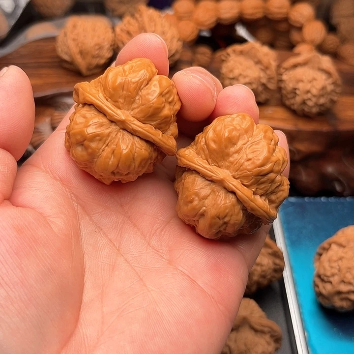 桃核把件核桃蛤蟆
