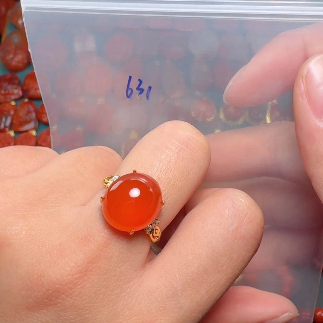 南红玛瑙南红银S925镶嵌