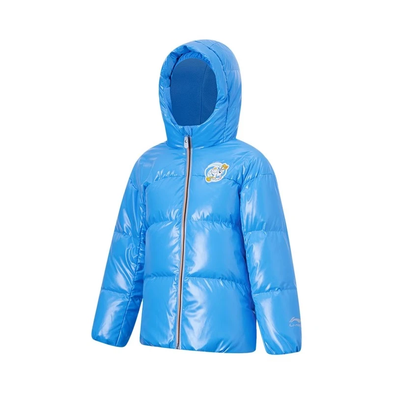 (直播）李宁童装男小童运动生活系列保暖加厚连帽短羽绒服YYMT063
