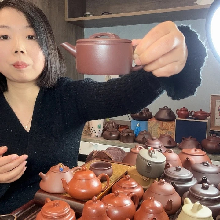 二***神紫砂茶壶宜兴紫砂壶石红汉瓦