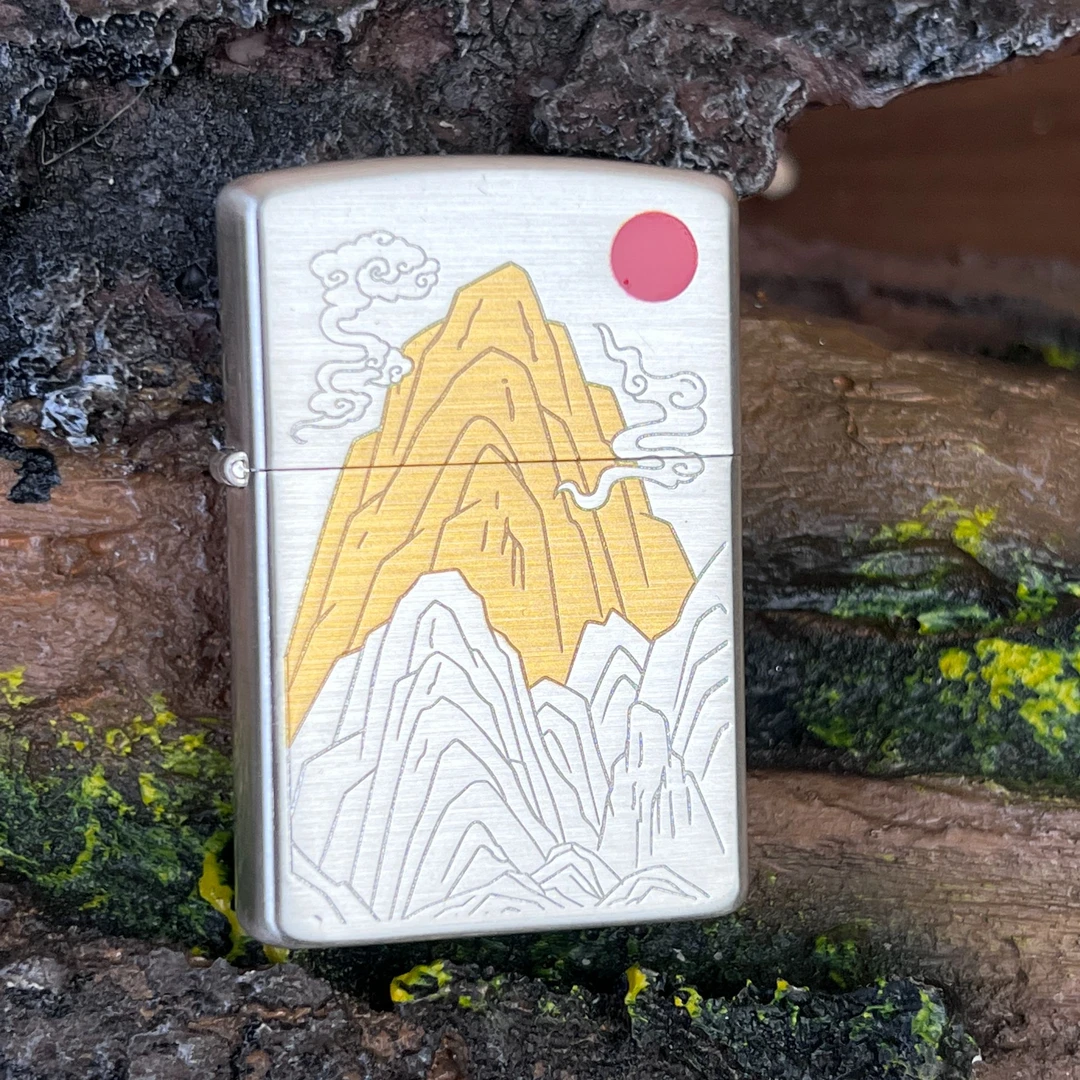 【火机华南仓】金山银山包银煤油打火机精雕创意