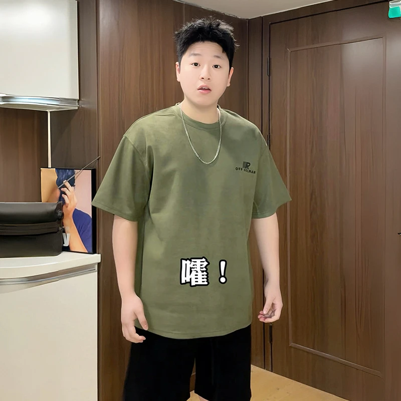 夏季短袖圆领T恤美式小众港风韩版休闲半袖百搭慵懒大码男士印花