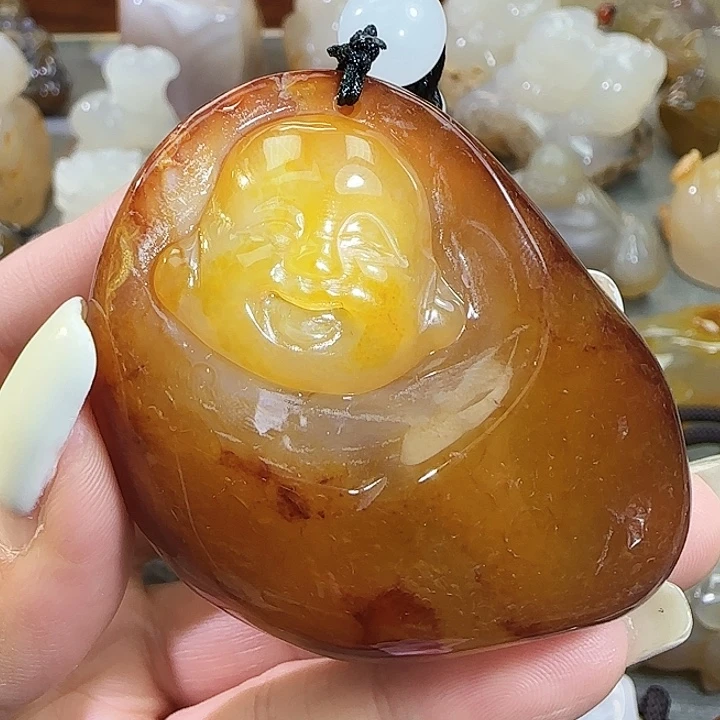 玛瑙/玉髓合金手把件