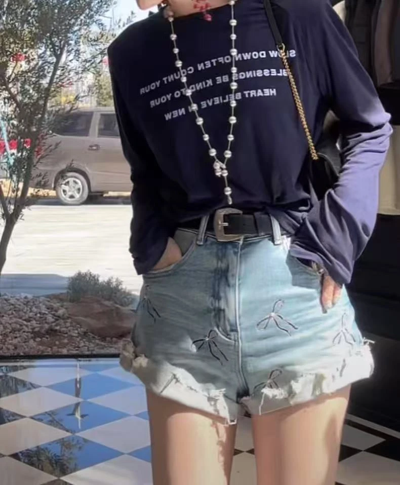 【NANA】小众设计师款印花T恤休闲百搭时尚长袖A6246