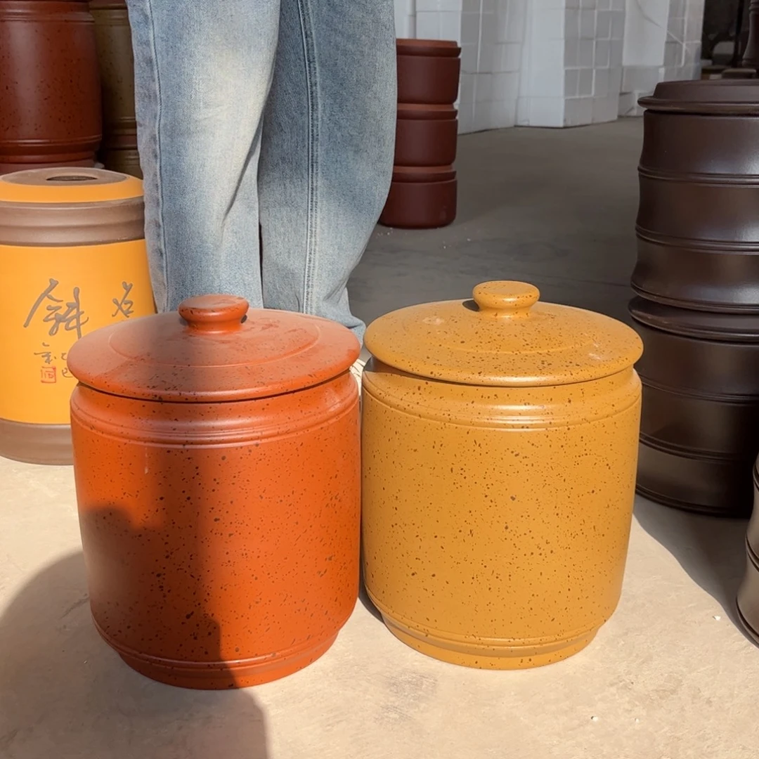 茶叶罐紫砂10 饼茶叶罐2个