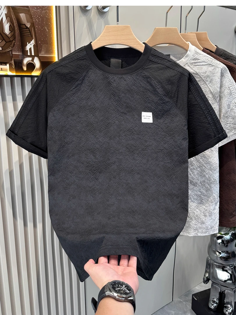 扎染男士t恤短袖夏季新款美式潮牌高级感休闲百搭宽松半袖薄上衣