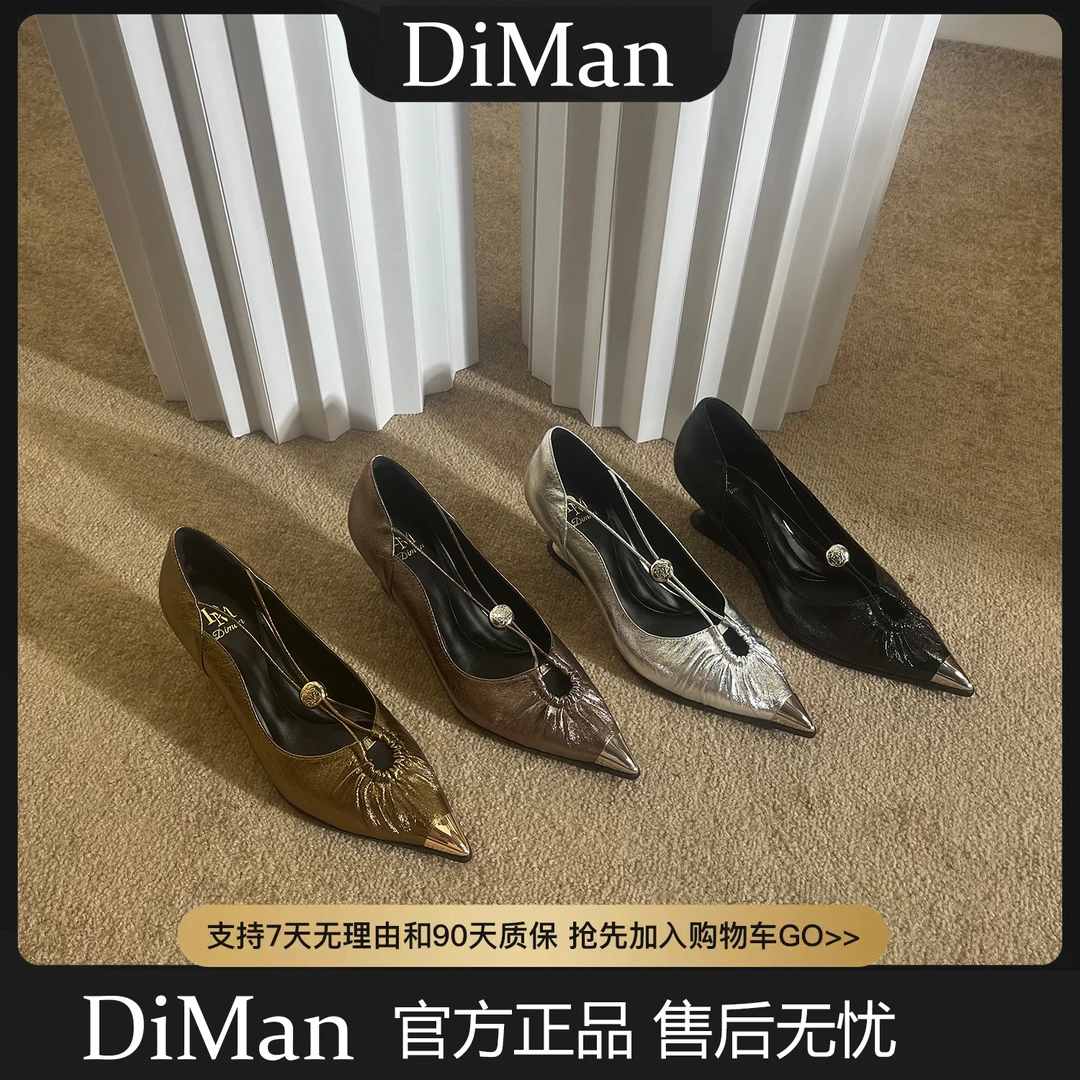 DM2025（6CM）时尚女鞋新款尖头法式时装凉鞋气质女神高跟单鞋8585