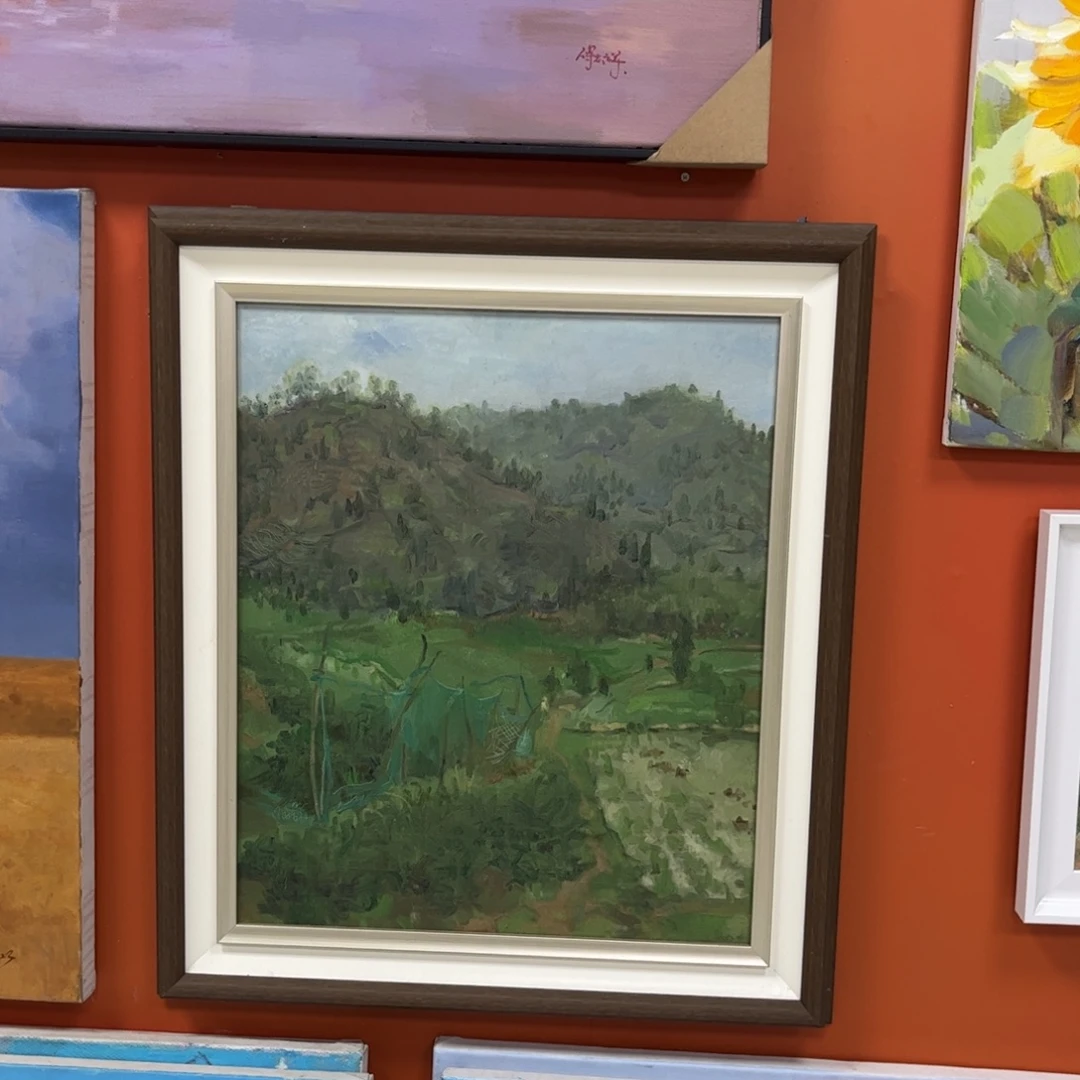 裕***姐手工手绘精品油画66+76厘米