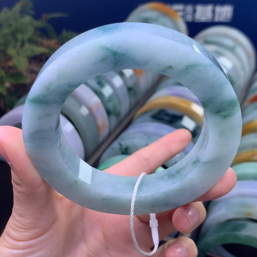 定制翡翠未镶嵌手镯定制不退不换