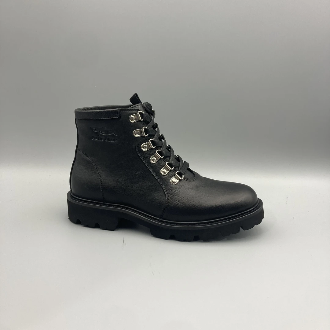 马丁靴男士英伦风高帮皮鞋厚底工装靴子男款002-3