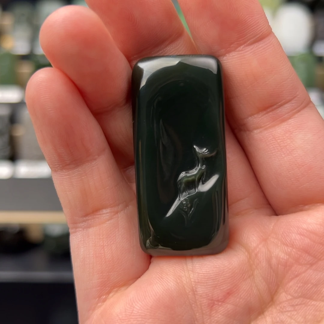 m***~和田玉未镶嵌挂件