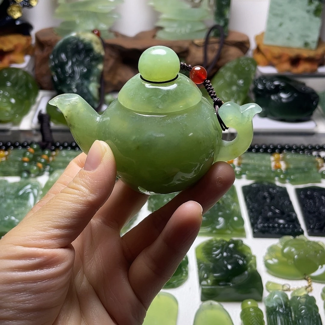 蛇纹石玉未镶嵌手把