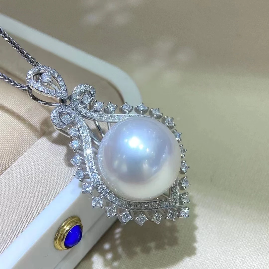 YUNJING/云境【龙总】18k金高品质无瑕极光澳白吊坠