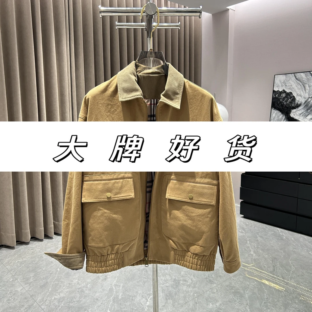 【瑾奢】新款翻领格子休闲外套男女同款2508