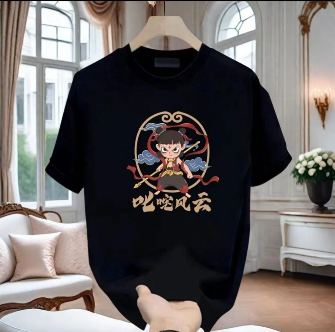 xJ短袖时尚百搭潮流情侣休闲半袖圆领印花夏季男女同款T恤