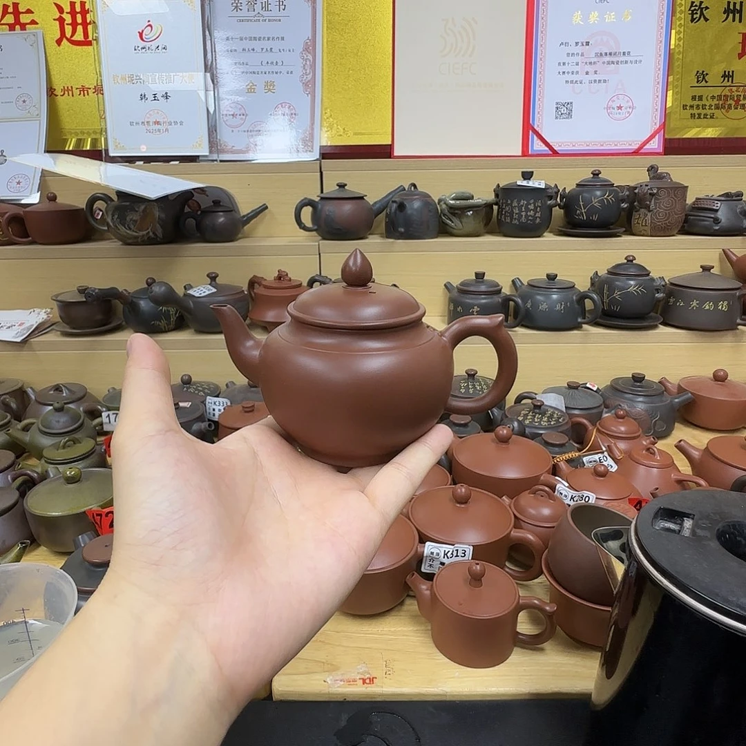 壶老韩坭兴陶 笑樱壶168cc
