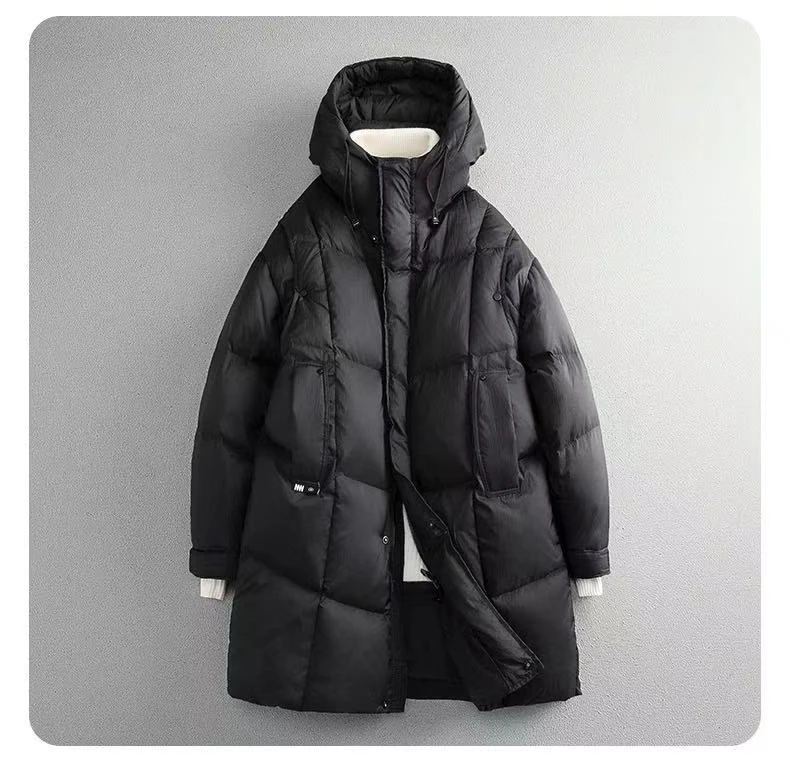 『设计师原创』男士冬季羽绒长款防寒服高级感轻奢极寒外套-7725