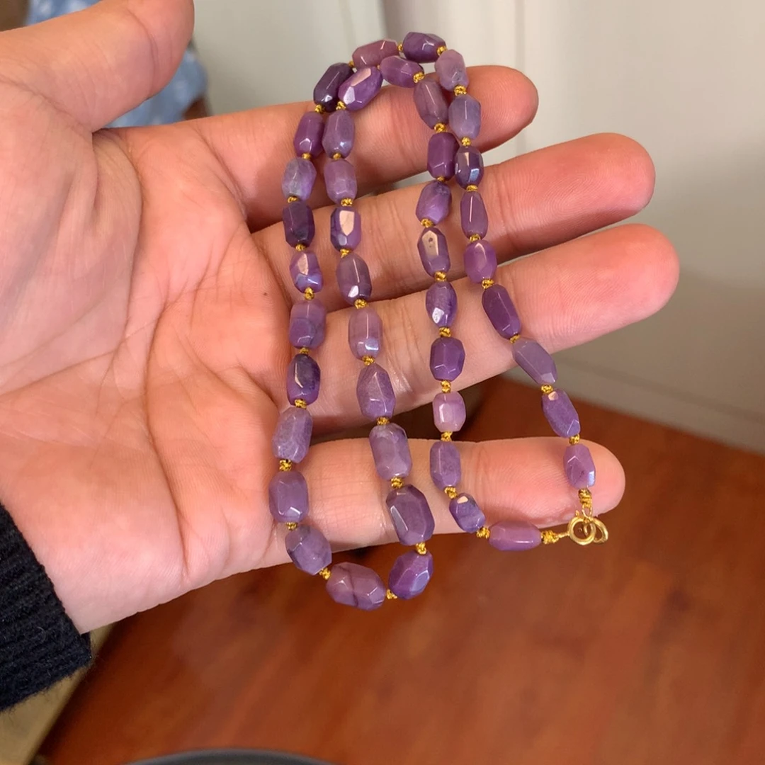 苏纪石（舒俱来）18K金镶嵌项链