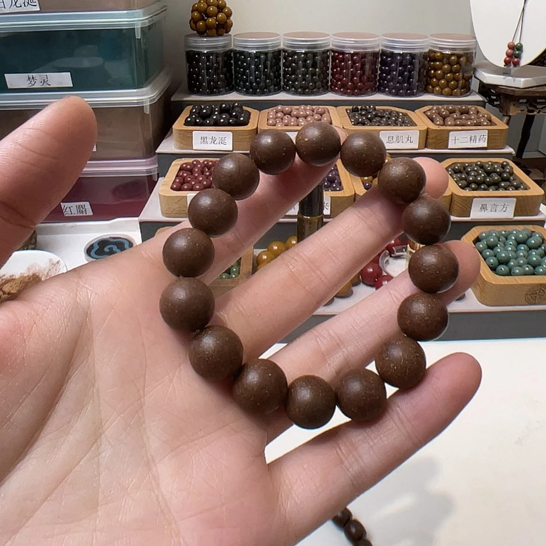 泥塑人参1.2单圈合香珠