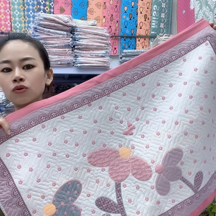 棉粉色椰子树纯棉