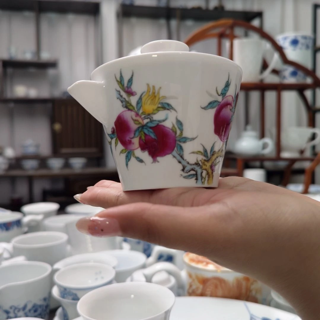 瓷三多旅行茶具茶壶一个