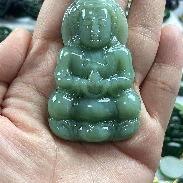 和田玉（碧玉）未镶嵌项链62