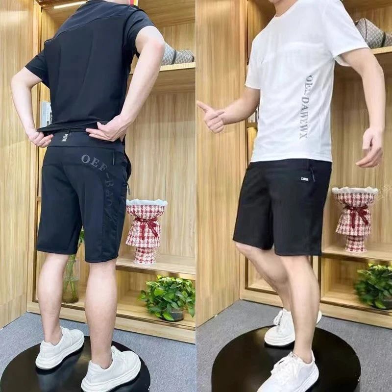 凡客优品雷总同款夏季套装男士休闲运动装正品夏天速干冰丝t恤短