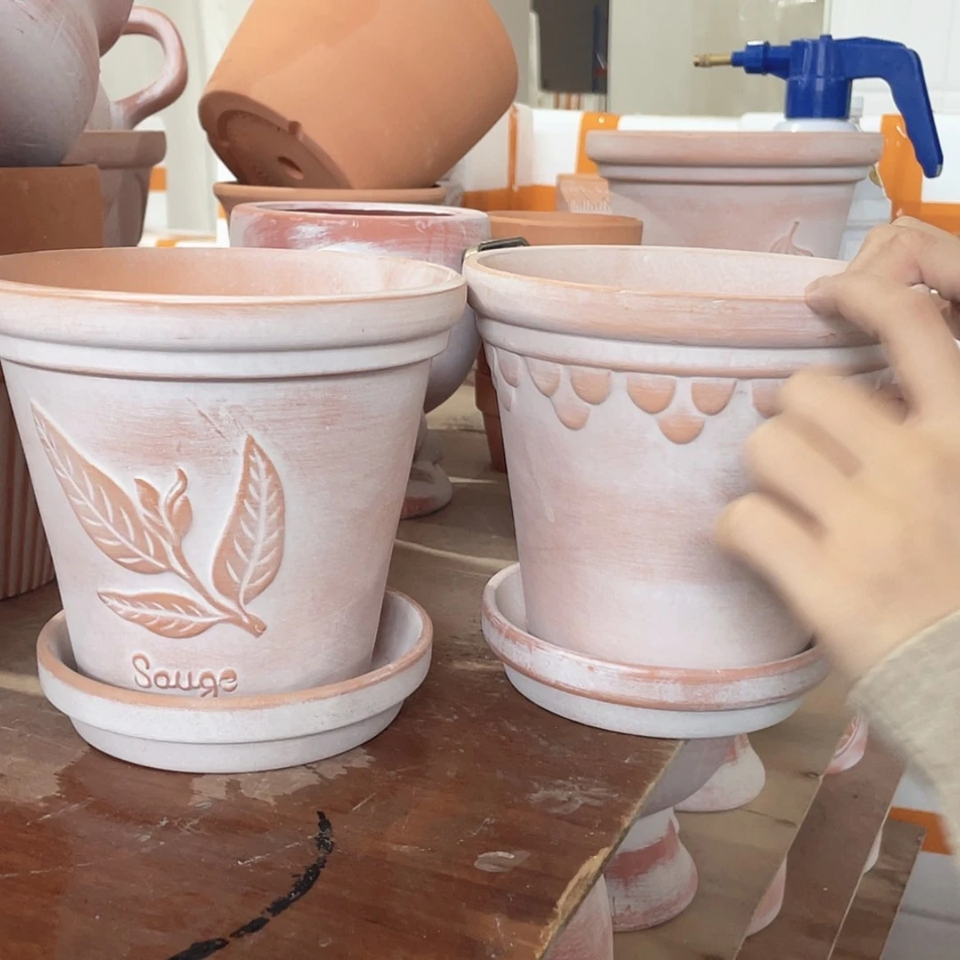 【闪购商品】红陶带托复古香草加巴洛克16-14各一