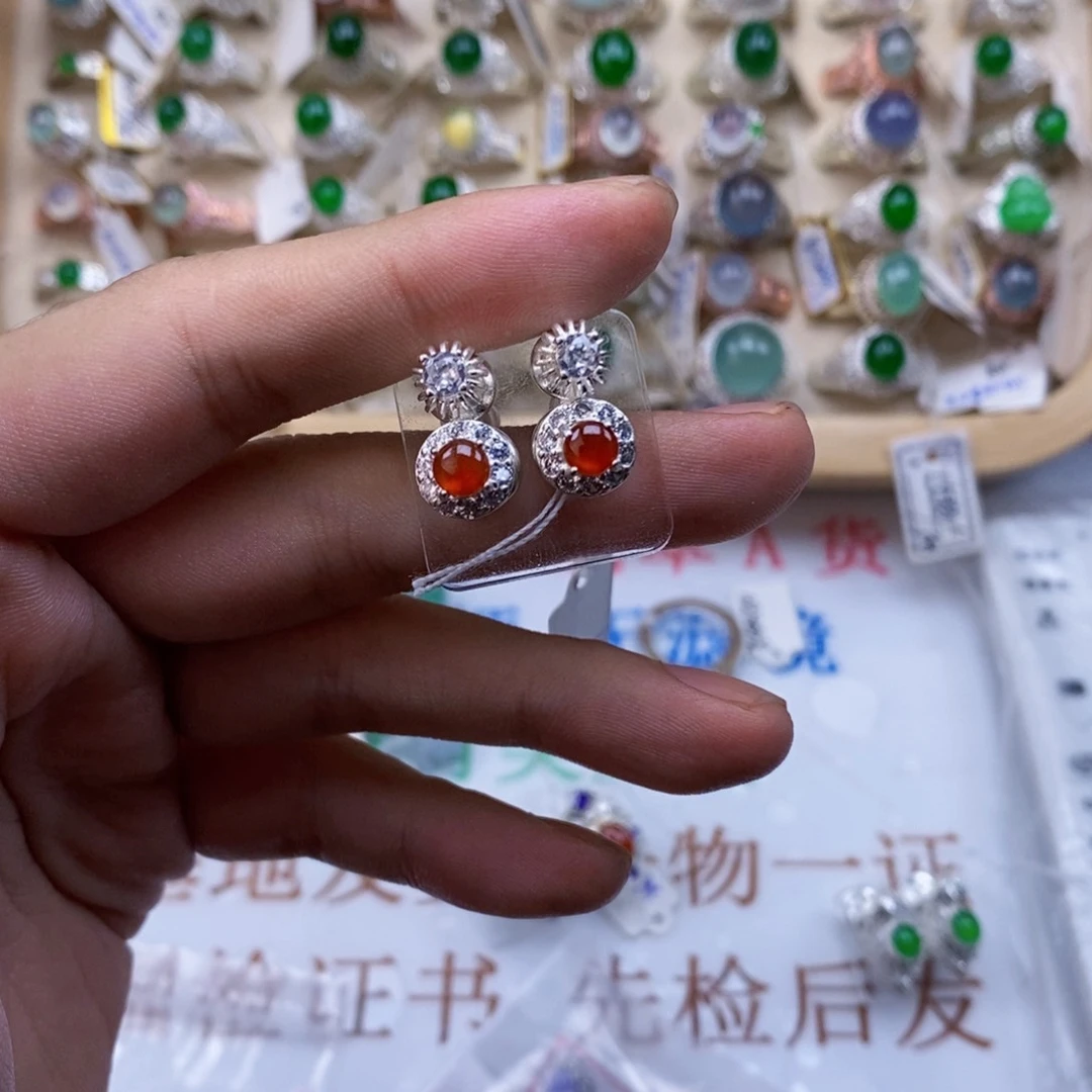 掩***当翡翠戒指未镶嵌天然缅甸翡翠a货