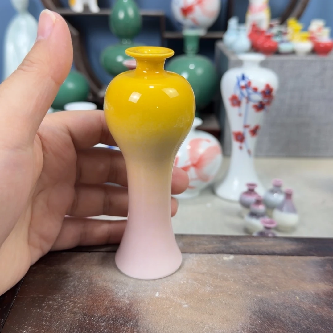 陶瓷手工小花器摆件