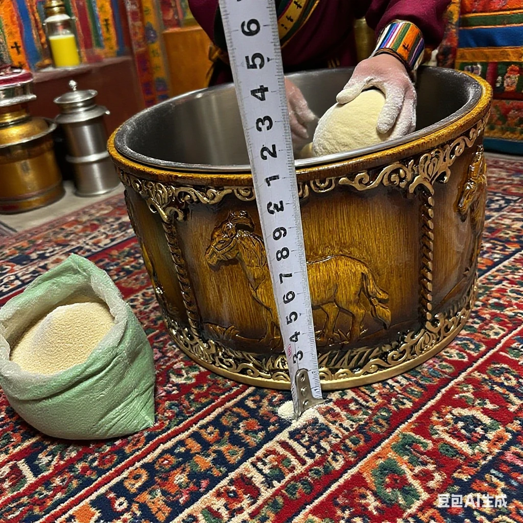 西藏尼泊尔藏式工艺吉祥糌粑储物罐糖果盒家用好物高档大气收纳