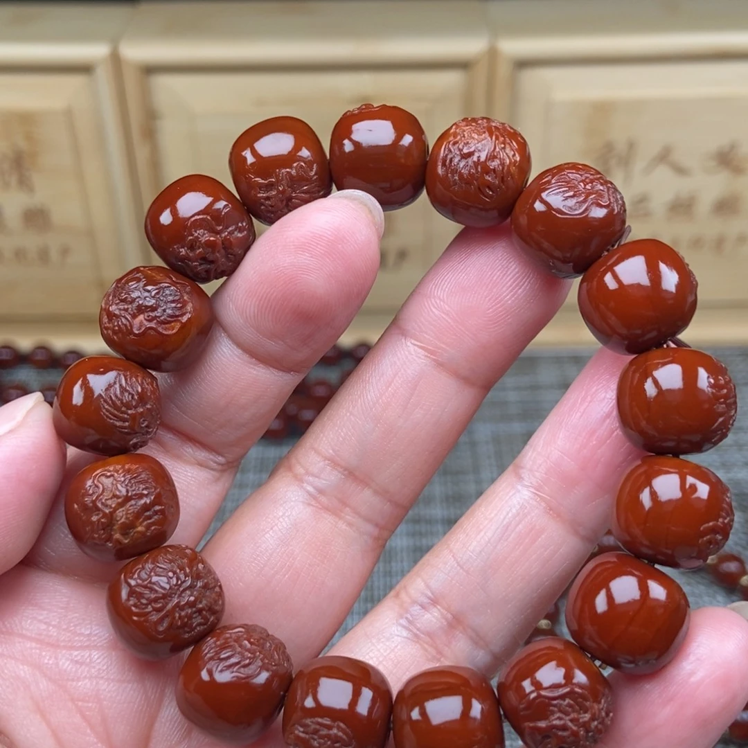 ~***~吊坠橄榄核老型龙