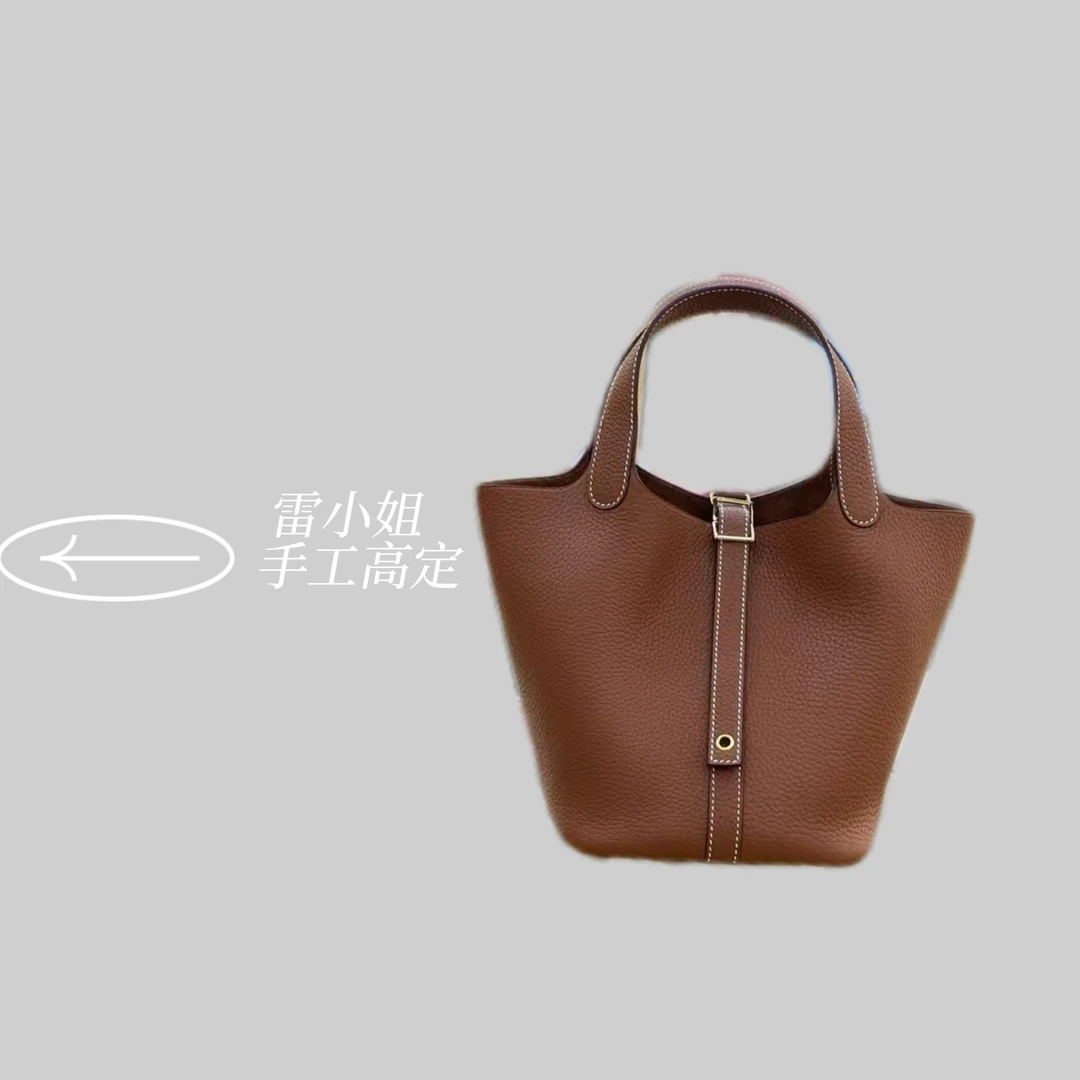 【雷小姐手工定制～菜蓝子包】全新升级原厂Togo皮时尚百搭经典