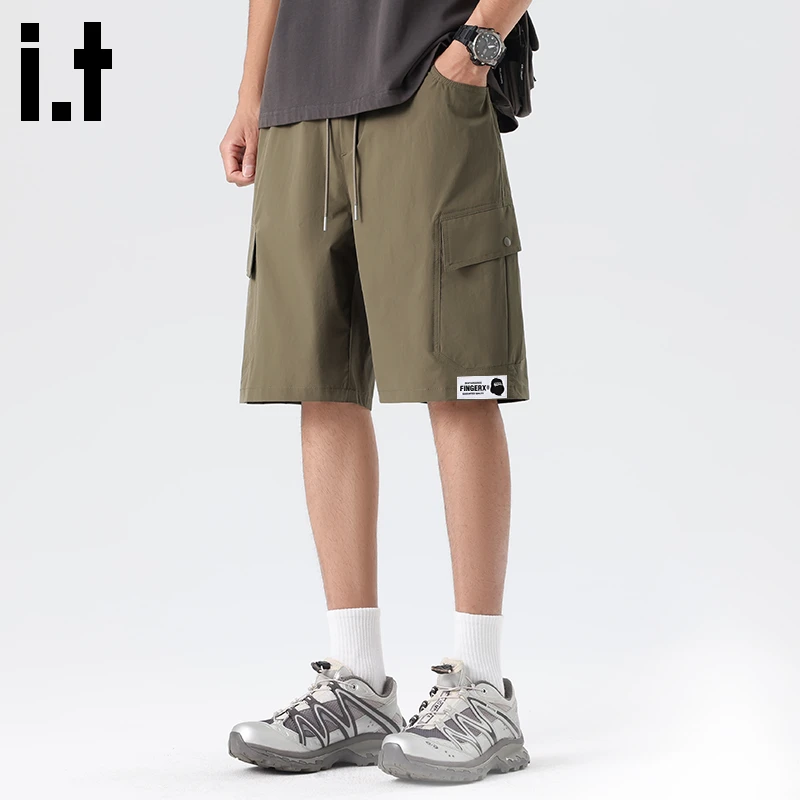 it FINGERCROXX休闲短裤男2025年新款夏季薄款户外耐磨透气五分裤