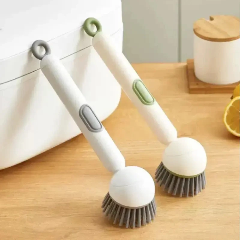 【抢！7 .8元】长柄加液旋转锅刷家用厨房不沾油清洁多功能洗锅刷