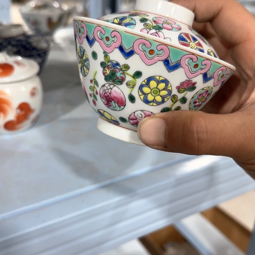 瓷片摆件手绘瓷器全部处理