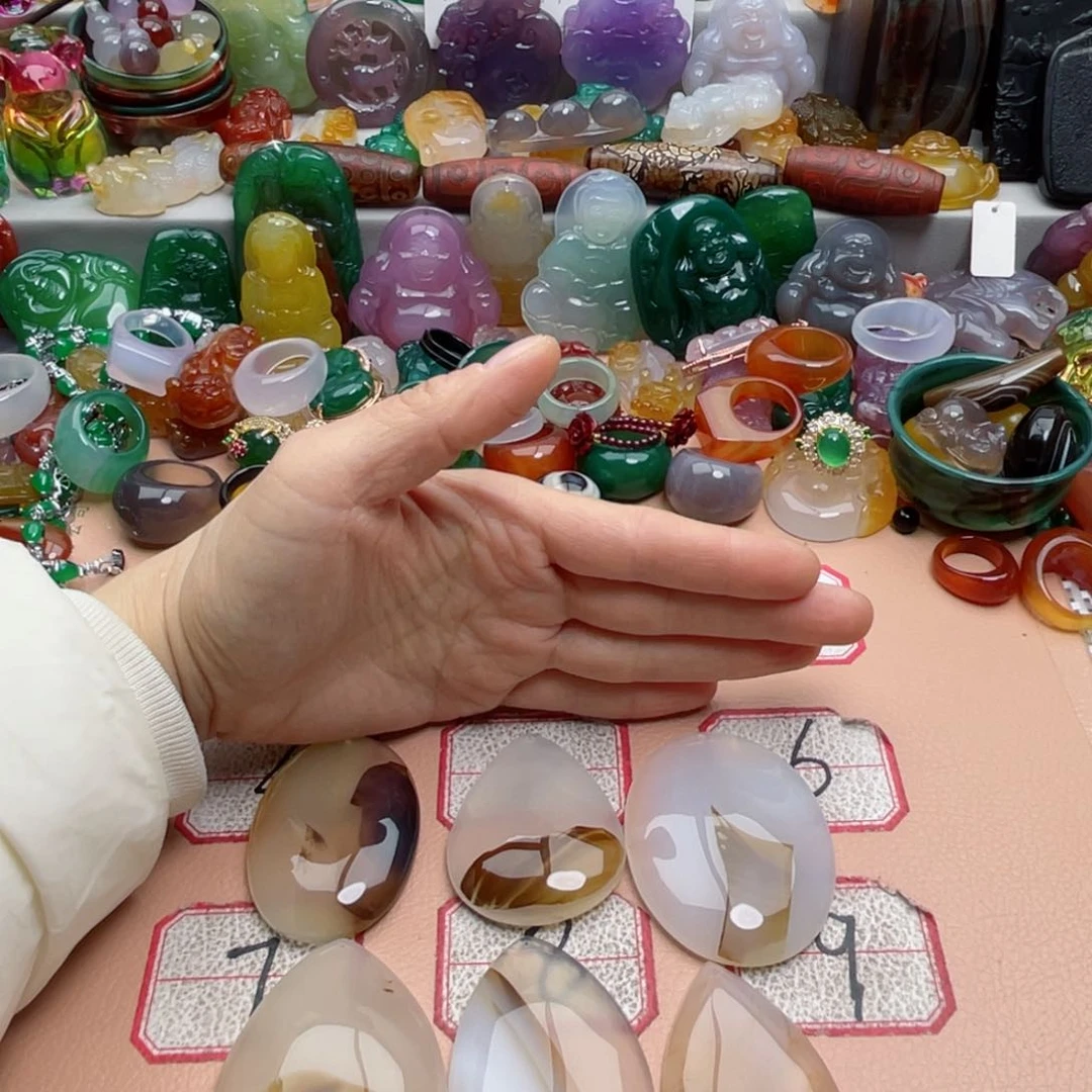 玛瑙/玉髓合金颈饰(****