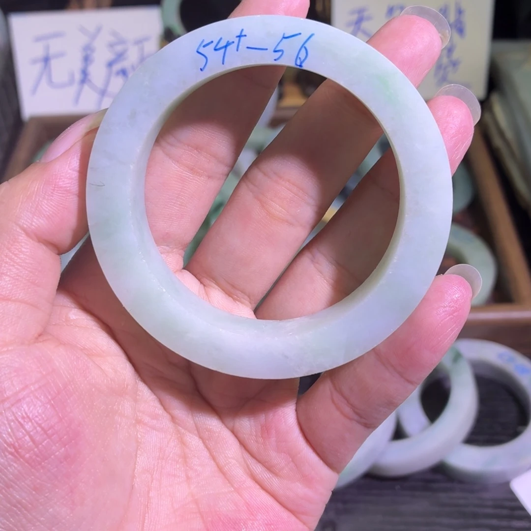 定制翡翠未镶嵌翡翠A货手镯毛胚定制