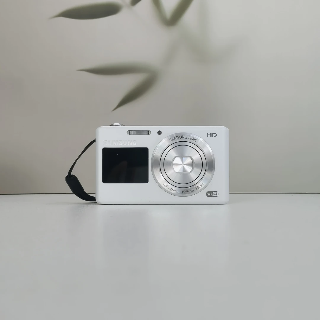 95新 Samsung/三星 dv150f白色1620w像素5倍变焦带美颜双屏可自拍