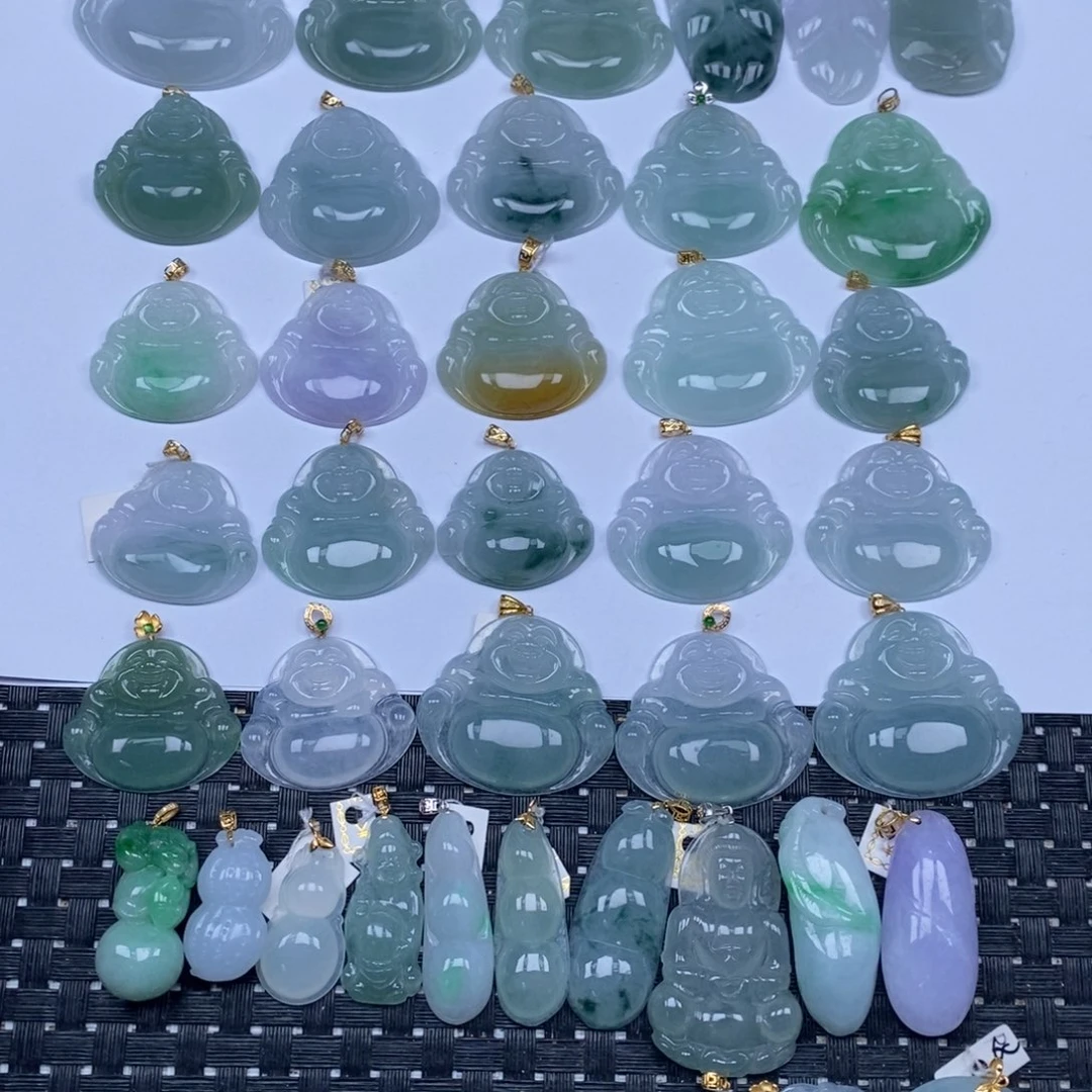 翡翠未镶嵌颈饰天然翡翠