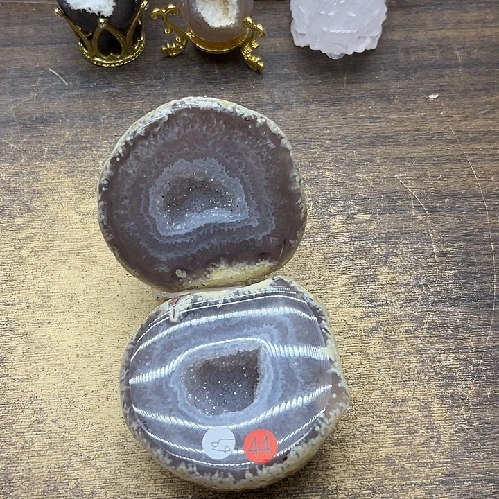 珠宝半成品水晶未镶嵌聚宝盆