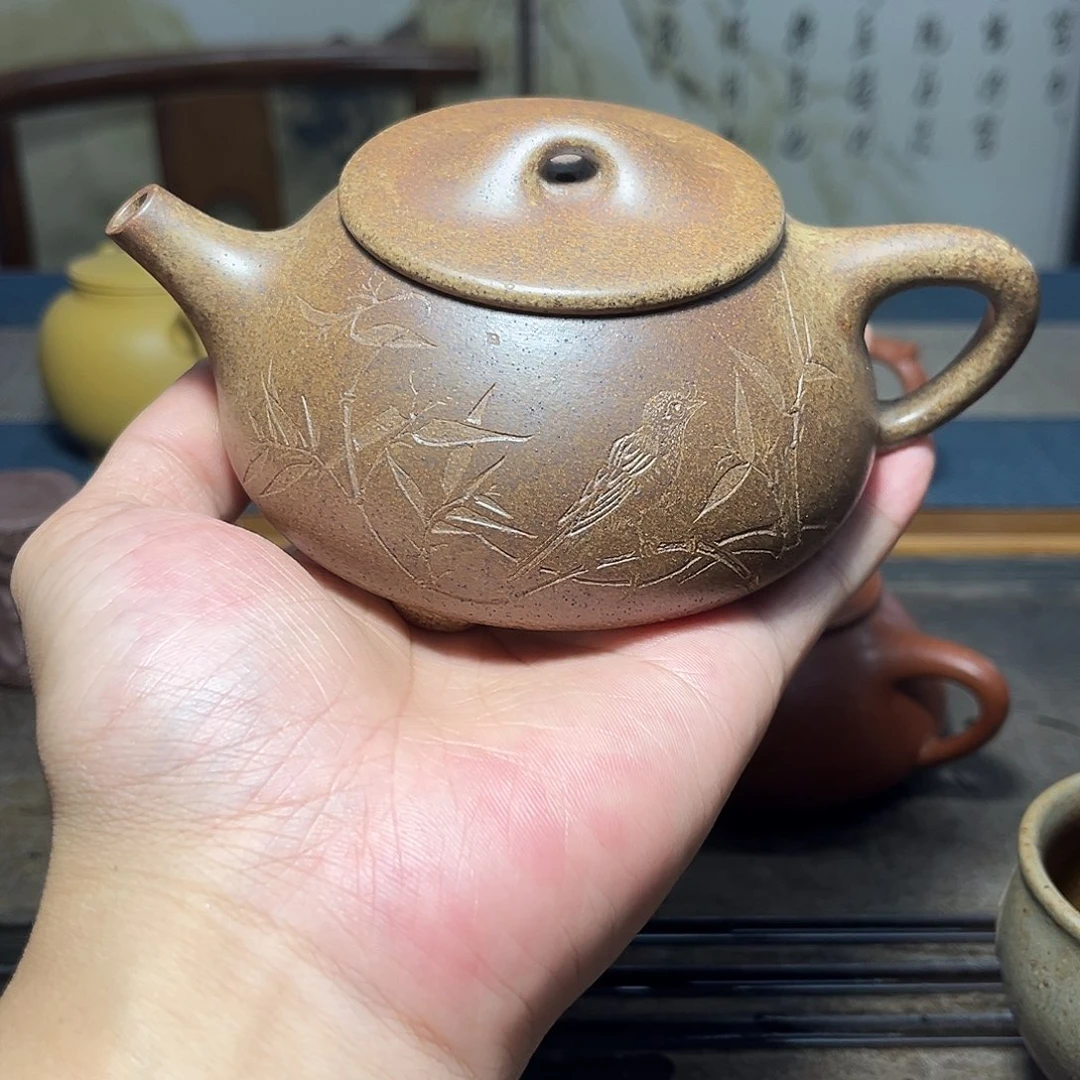 茶壶紫砂柴烧景舟石瓢270cc