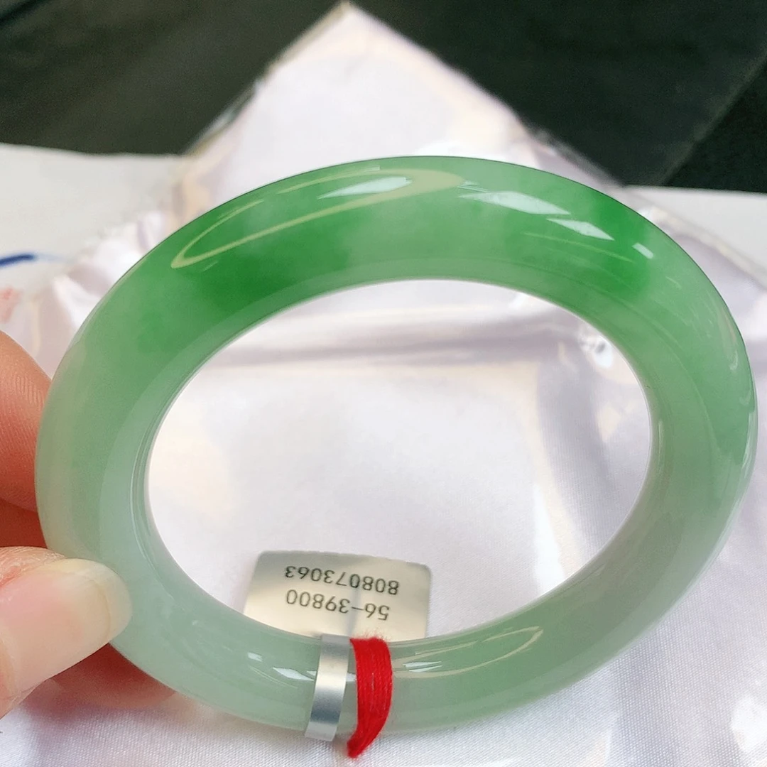 【闪购商品】翡翠手镯未镶嵌沫*?缅甸天然a货翡翠