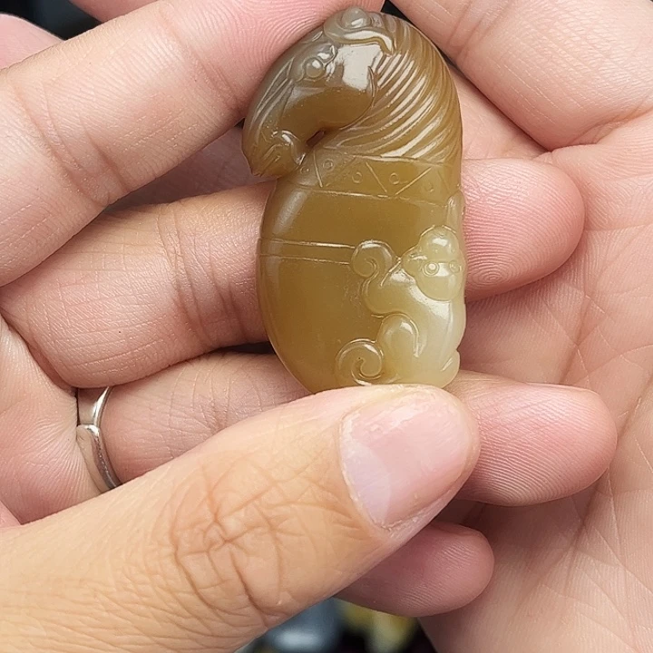 和田玉未镶嵌吊坠(不含链)