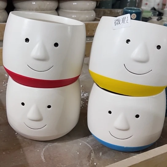 多肉绿植陶瓷花盆9:9包邮，有孔，微瑕