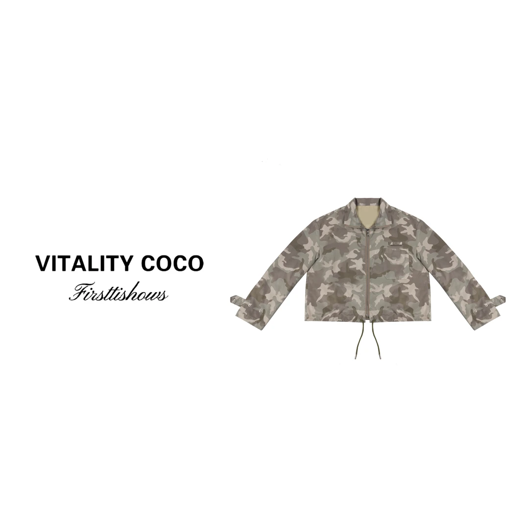 「VITALITY COCO」25年早春新款轻奢气质时尚设计高领外套-1935